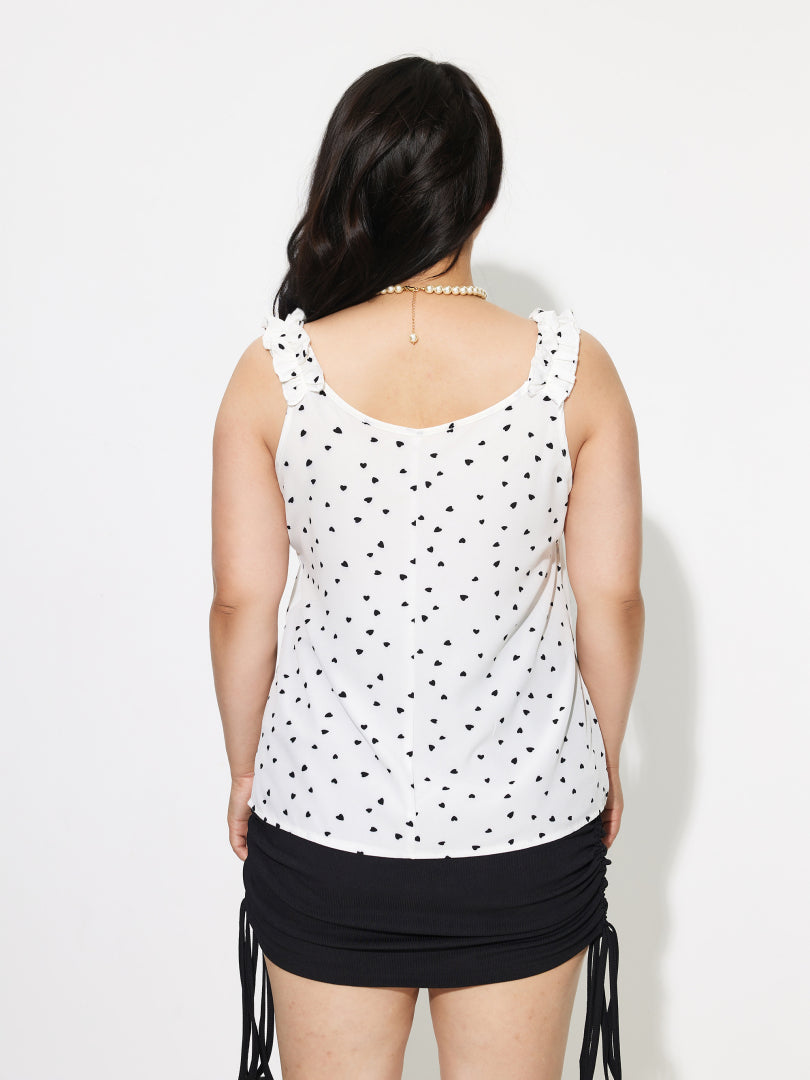 Plus Size Ruffle Tank Top 1293282