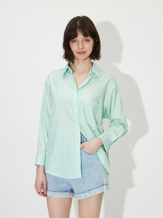 Striped Loose Fit Shirt 120900