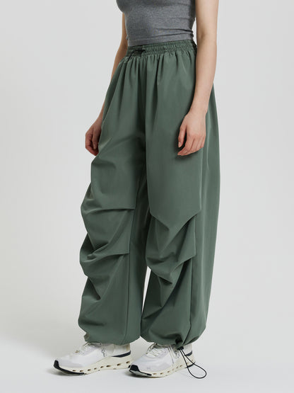 Gathered Straight Leg Pants 111827