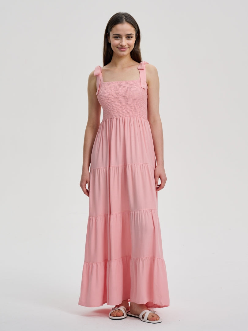 Smocking A-Line Dress 114083