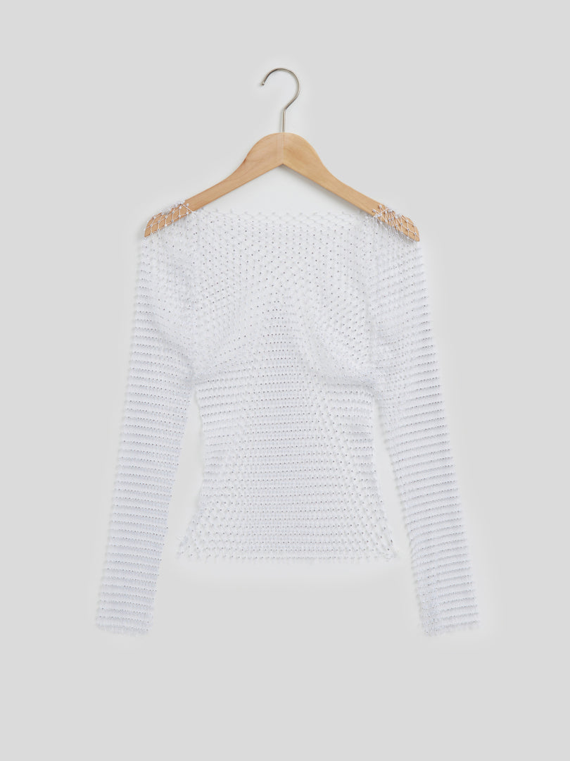 Sheer Pullover T-Shirt 111356