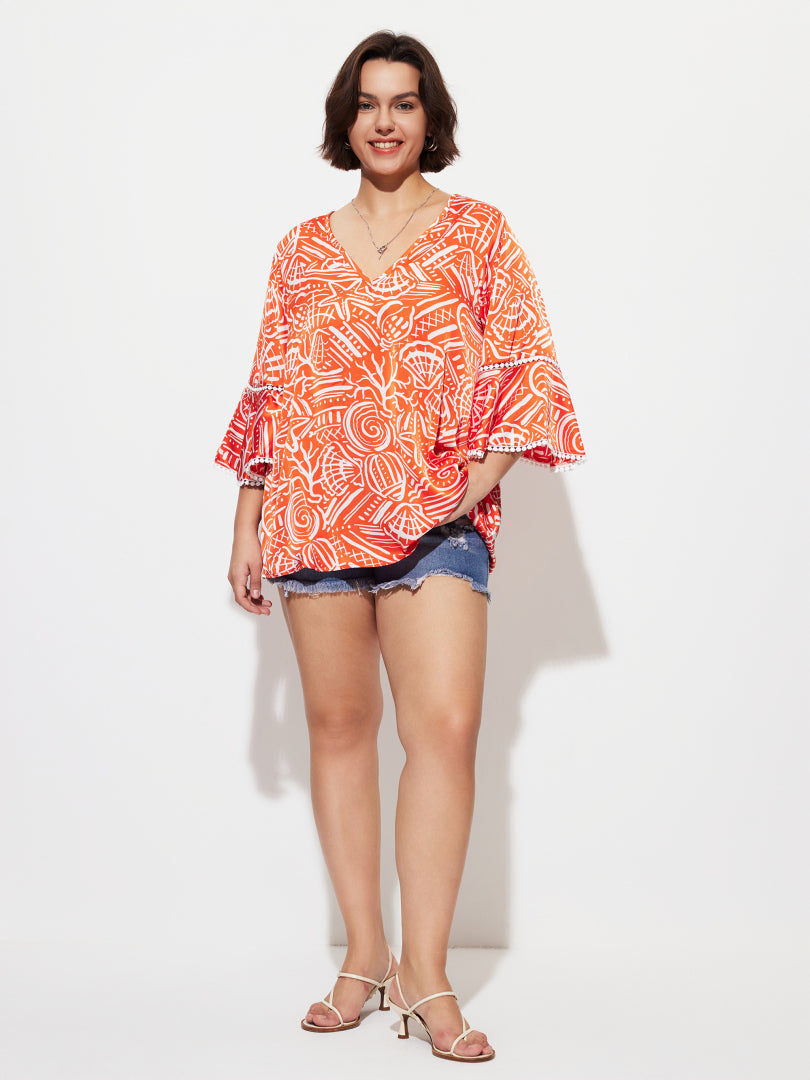 Plus Size Patchwork Plus Size Tops 1273332