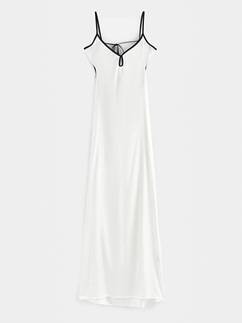 Contrast Stitch Slip Dress 120175