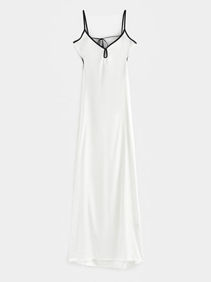Contrast Stitch Slip Dress 120175