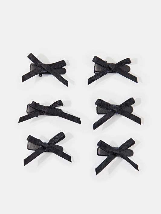 KPOP 6PCS Small Size Hair Bow Clip 1268132