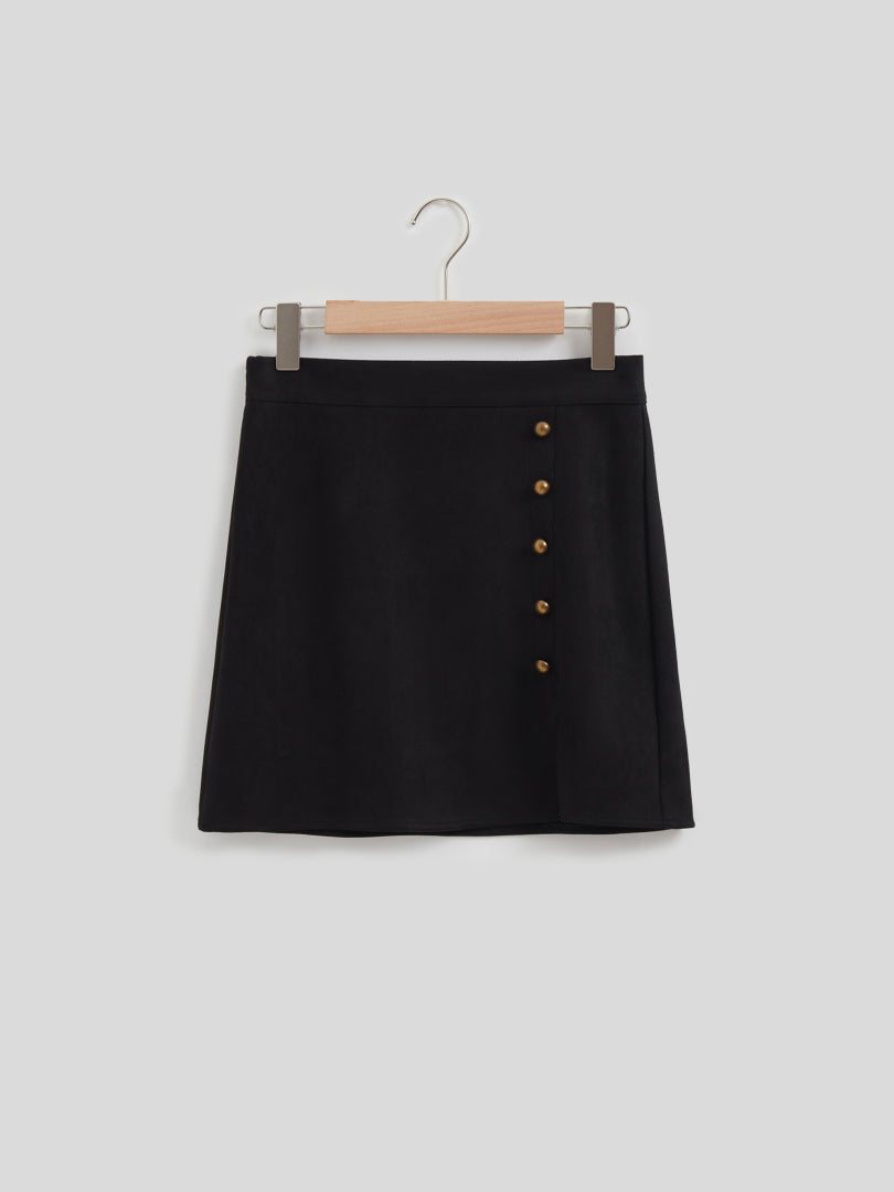 Studded Suede Skirt 111865