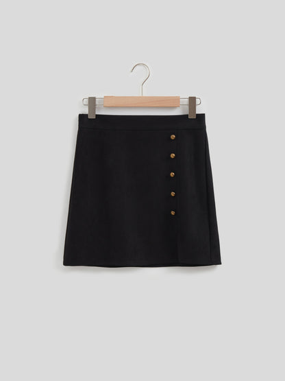 Studded Suede Skirt 111865