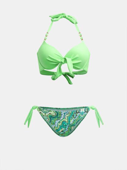 Color Block Bikini Set 1264002