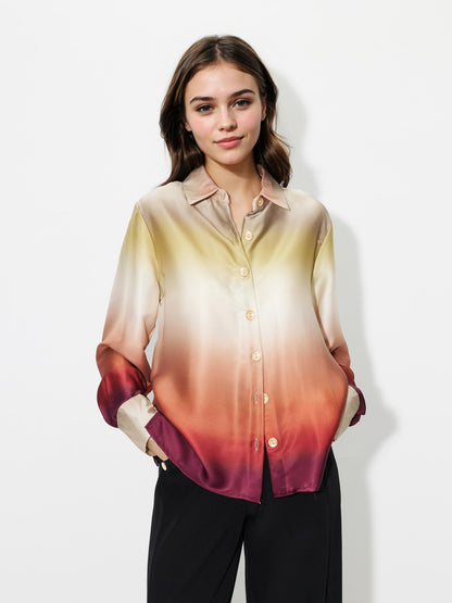 Printed Placket Blouse 1247772