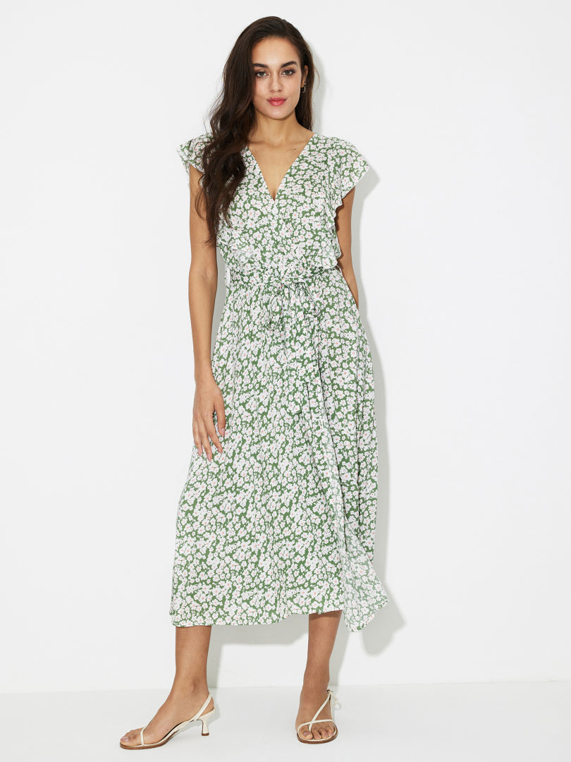 Ruffle A-Line Dress 118536