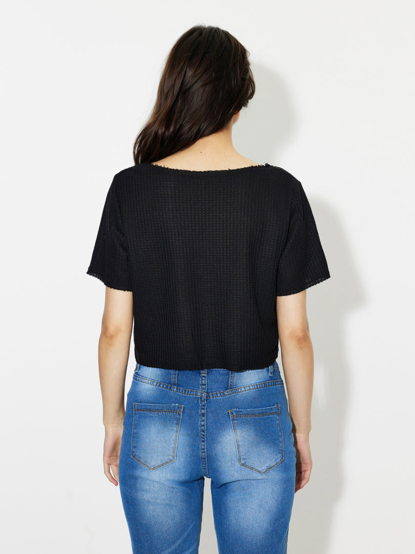 Raw Hem Top 1247272