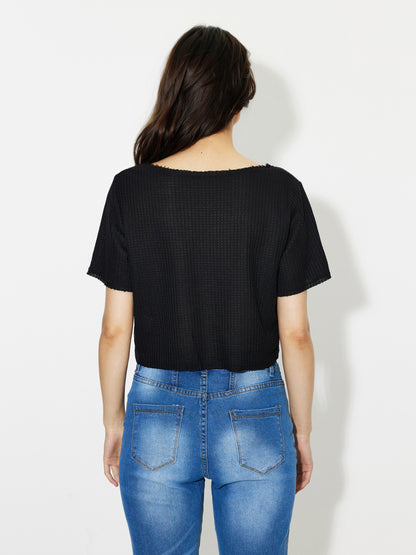 Raw Hem Top 1247272