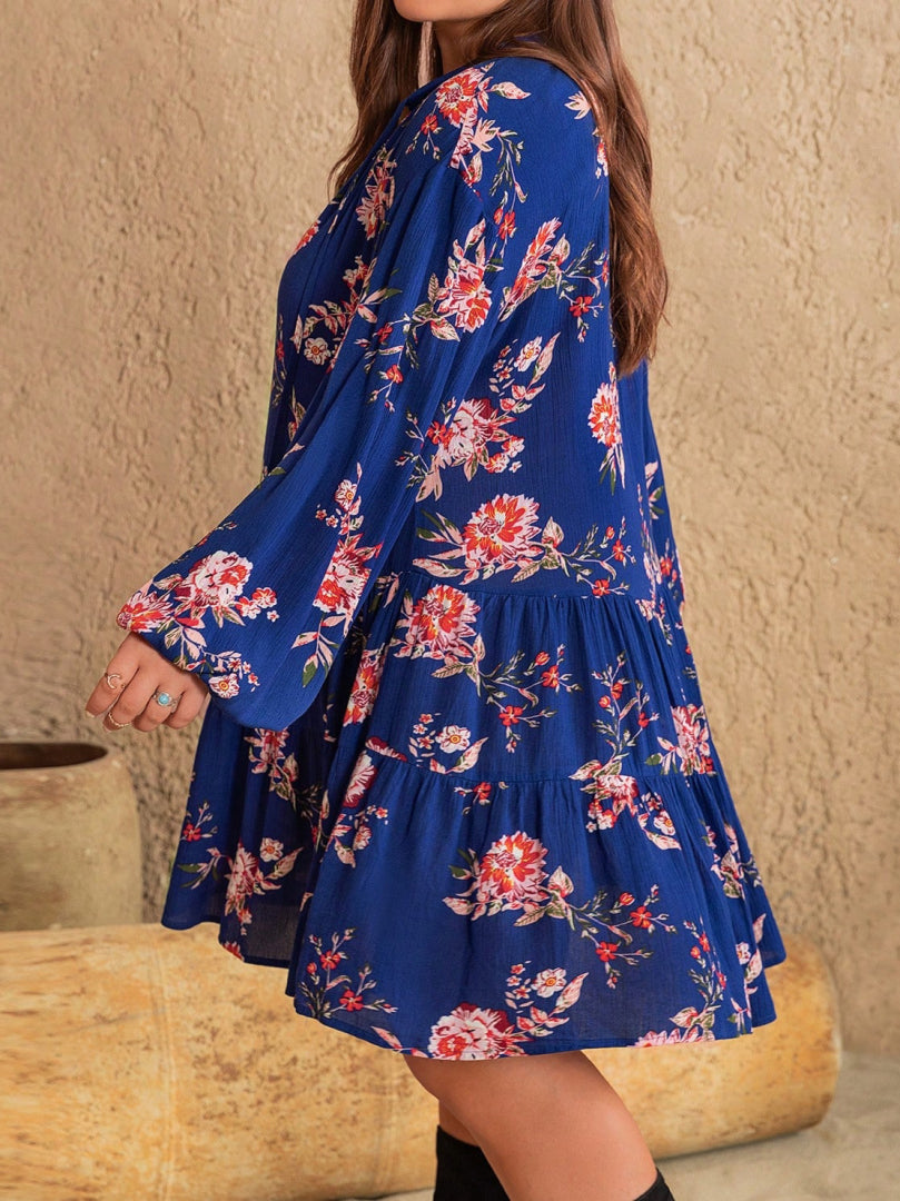 Plus Size Printed Tunic Dress 1233082