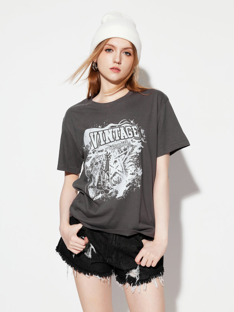 Printed Pullover T-Shirt 1280972