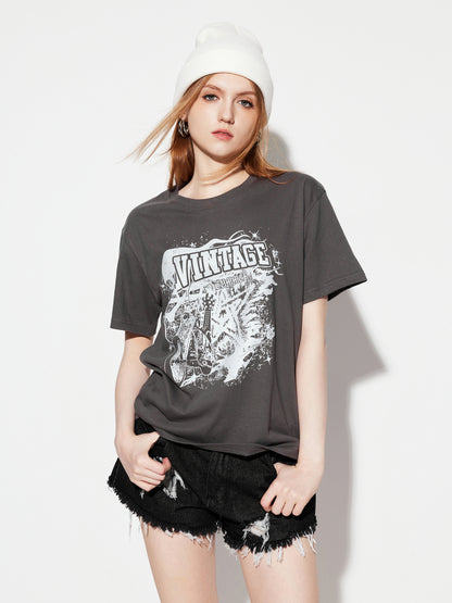 Printed Pullover T-Shirt 1280972