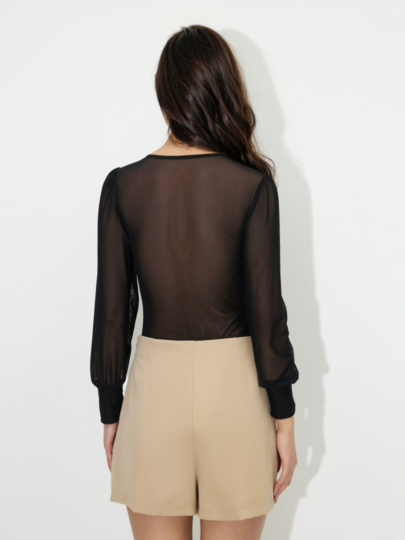 Semi-Sheer Bodysuit 120921