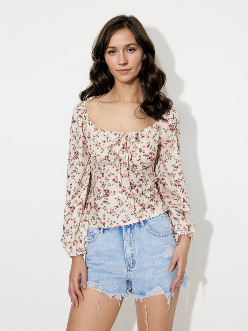 Tied Pullover Blouse 120077