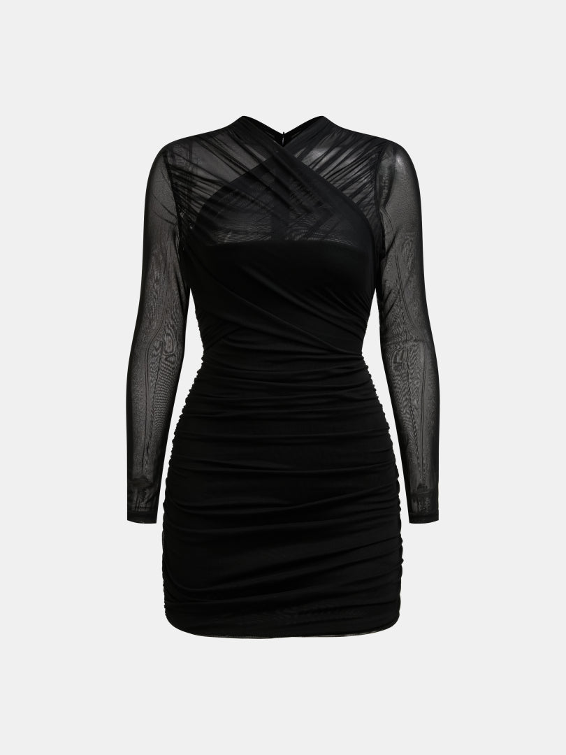 Sheer Bodycon Dress 1280042