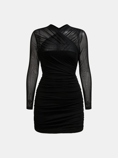 Sheer Bodycon Dress 1280042