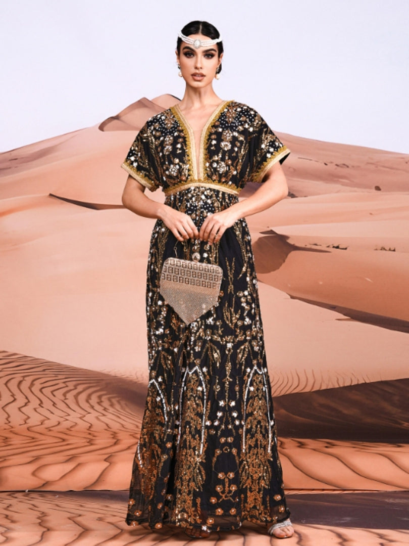 Sequinned Arabian Dresses 1300432
