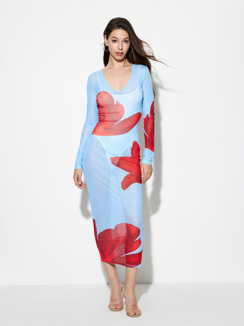 Printed Bodycon Dress 1277022