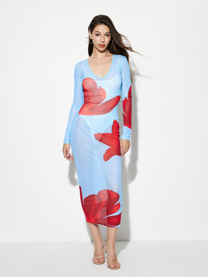Printed Bodycon Dress 1277022