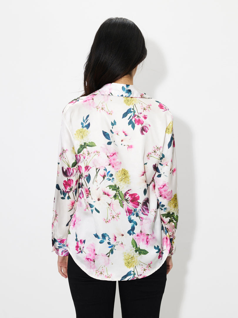Printed Placket Blouse 1247782