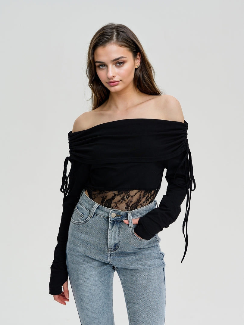 Patchwork Bodysuit 113162