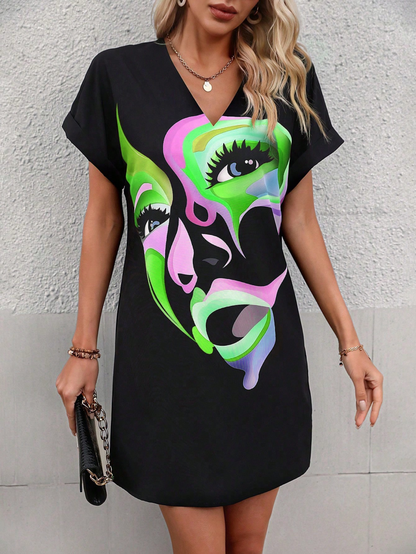 Color Block T-Shirt Dress 1293712