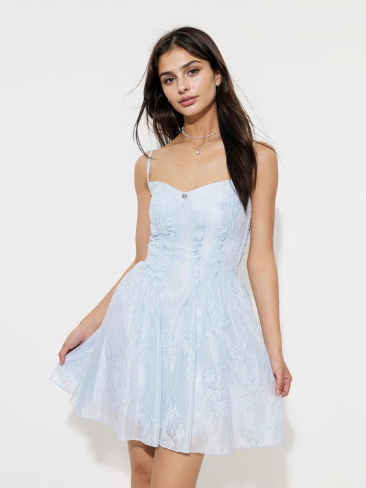 Rhinestone A-Line Dress 1291982