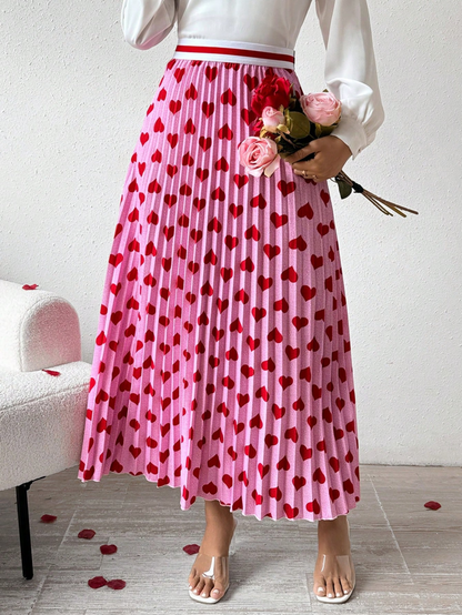 Pleated A-Line Skirt 1301052