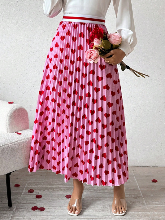 Pleated A-Line Skirt 1301052