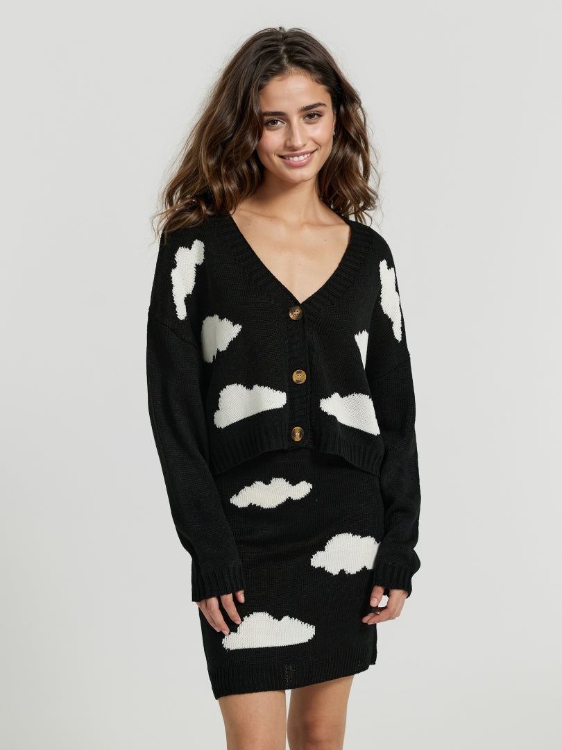 Buttoned Knit Co-ords 112303