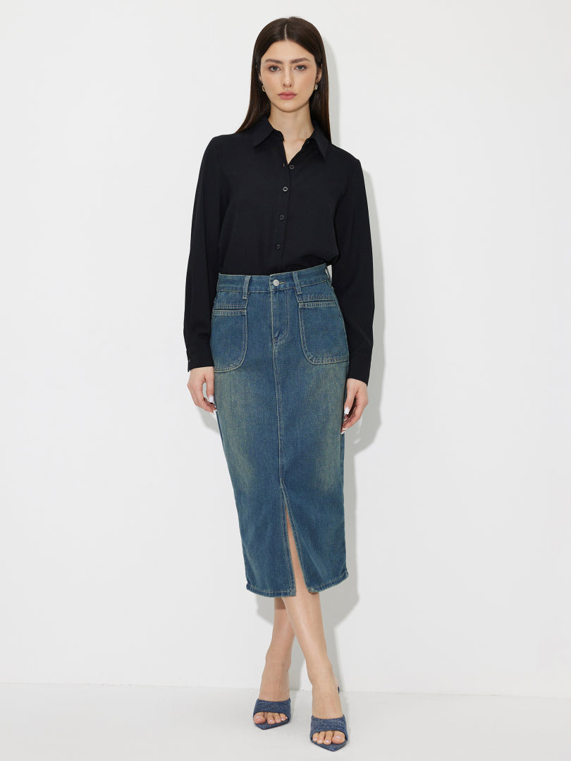 Placket Blouse 119392