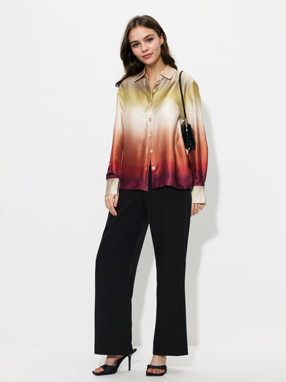 Printed Placket Blouse 1247772