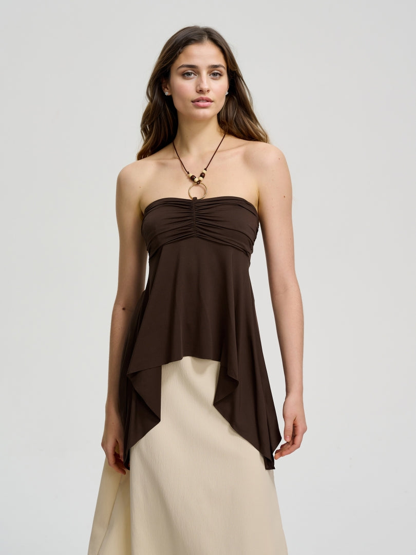 Gathered Halter Top 114308