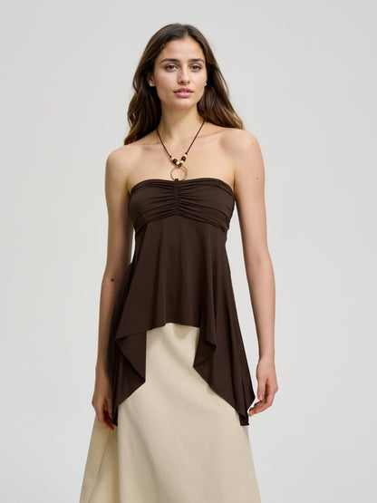 Gathered Halter Top 114308