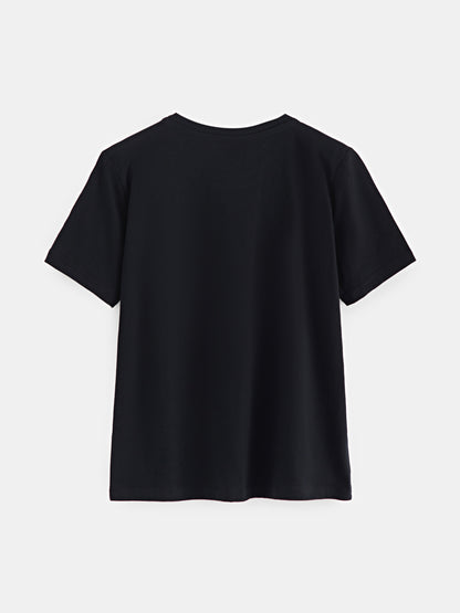 Printed Cotton T-Shirt 120716