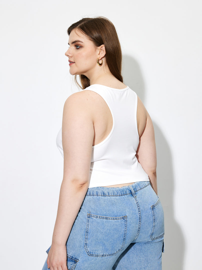 Plus Size    Tank Top 1264062
