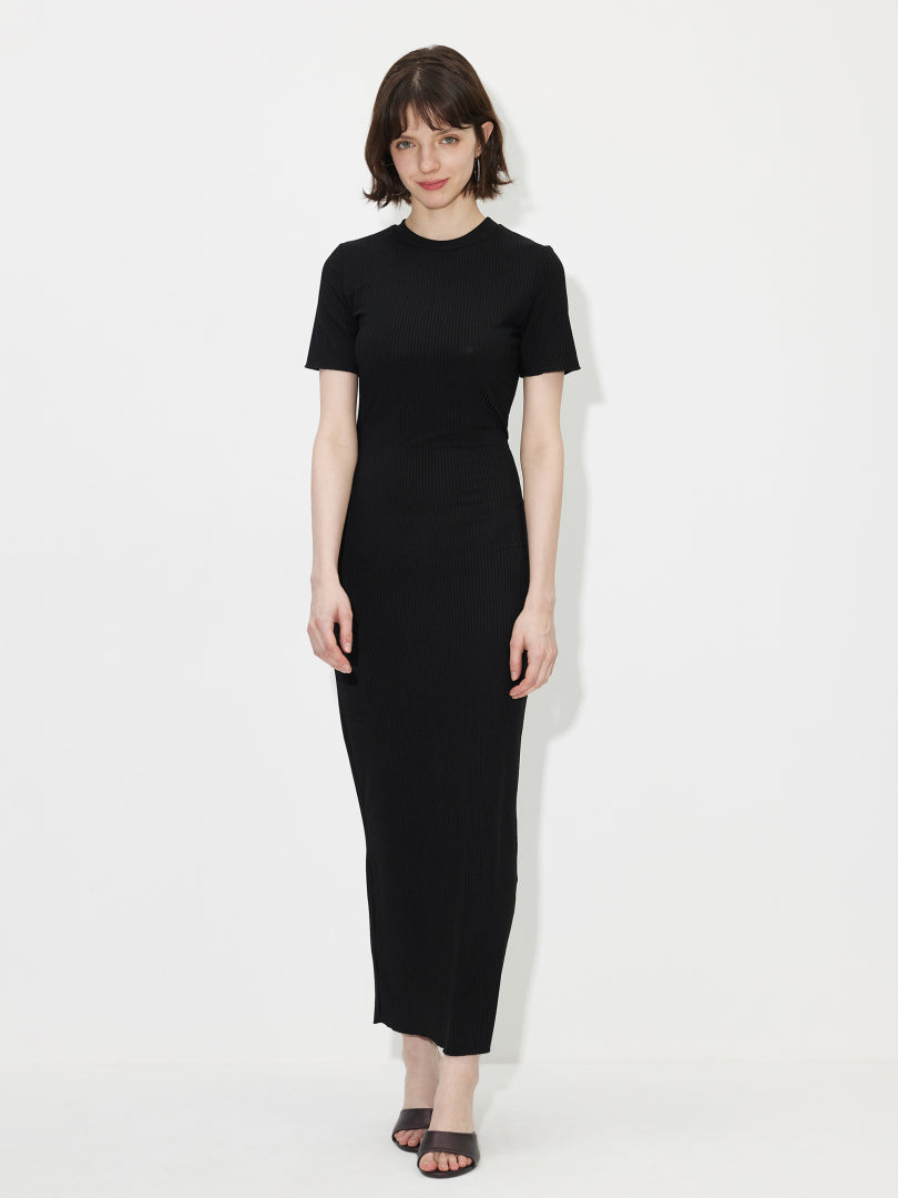 Ribbed Belted Bodycon Dress 120311