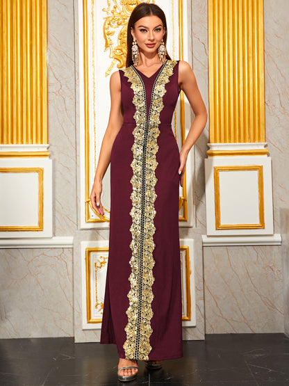 Color Block Arabian Dresses 1286902