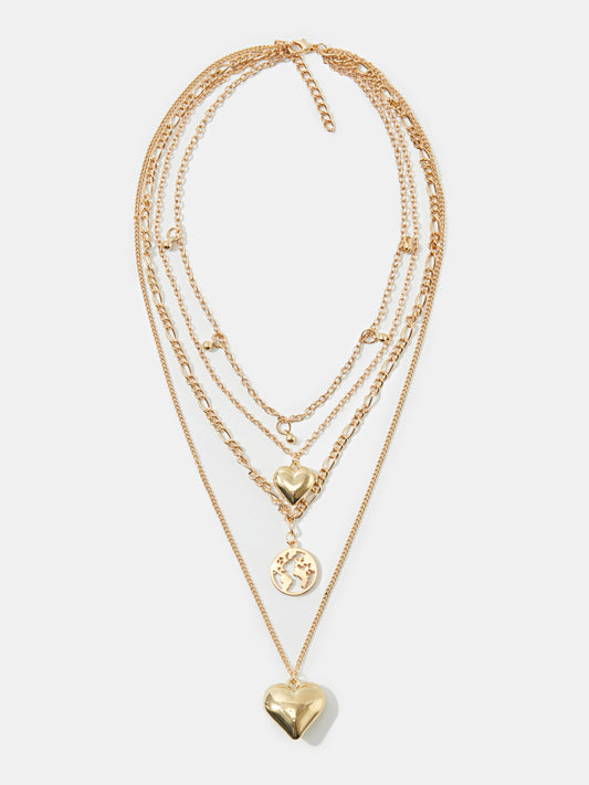 Heart Artificial Jewellery - Multi-Layer Necklace 119623