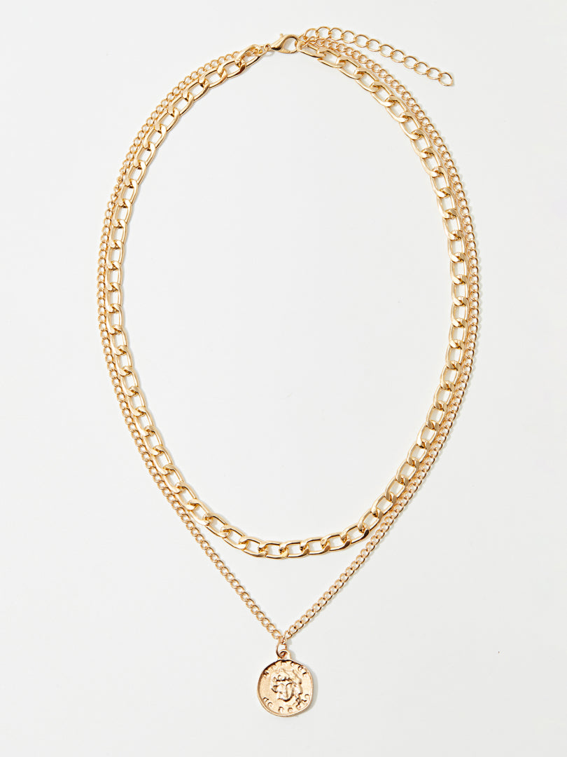 Geometric Artificial Jewellery - Multi-Layer Necklace 119626