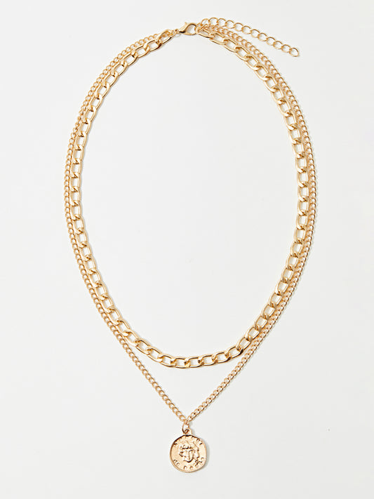 Geometric Artificial Jewellery - Multi-Layer Necklace 119626
