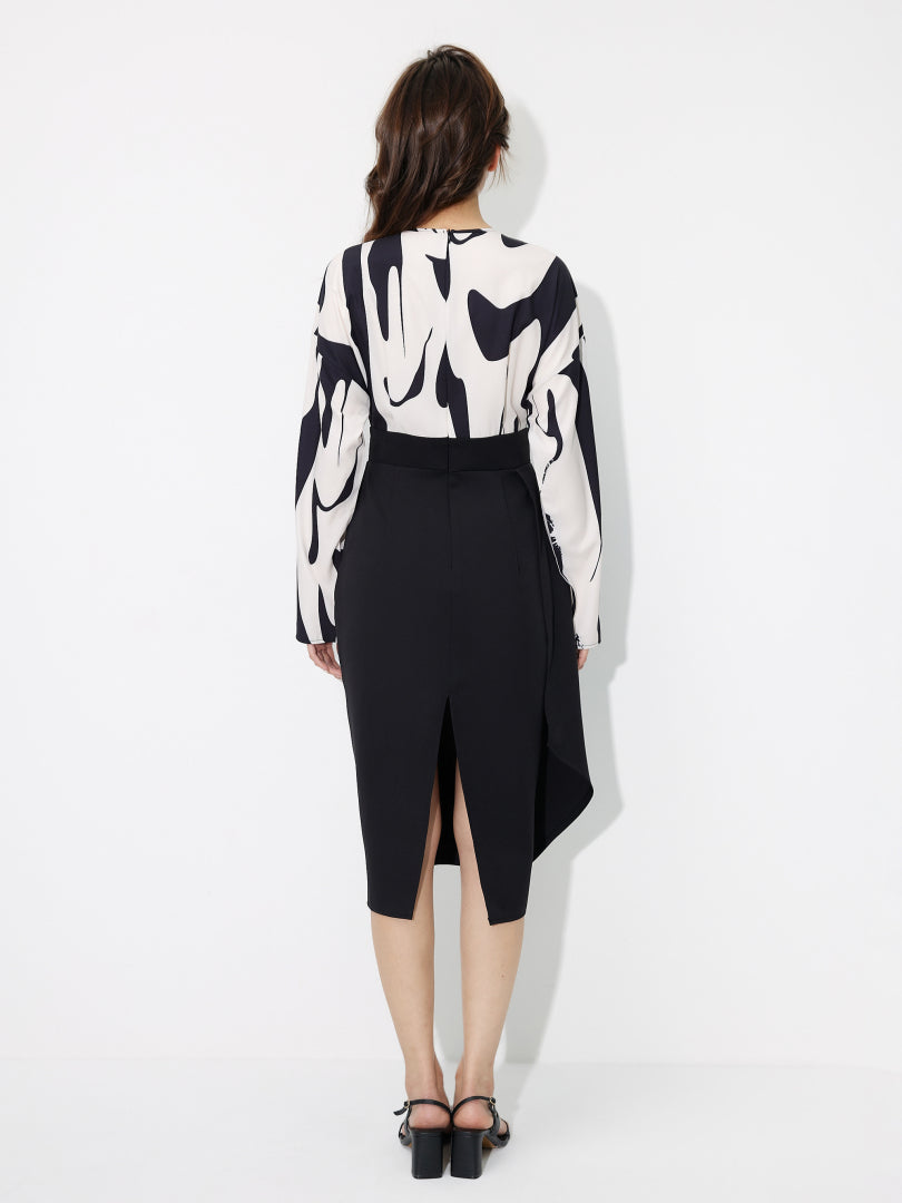 Color Block Bodycon Dress 121125