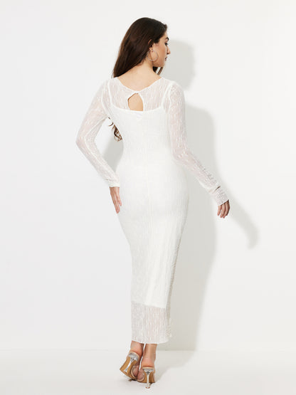 Sheer Bodycon Dress 1250832