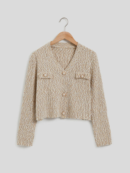 Buttoned Knit Cardigan 113960