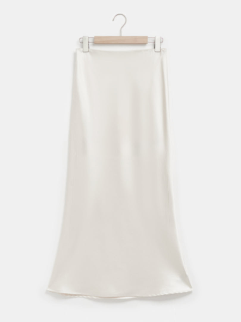 Satin A-Line Skirt 120125