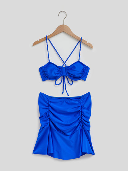 Ruched Swim Cover Up Set 117475
