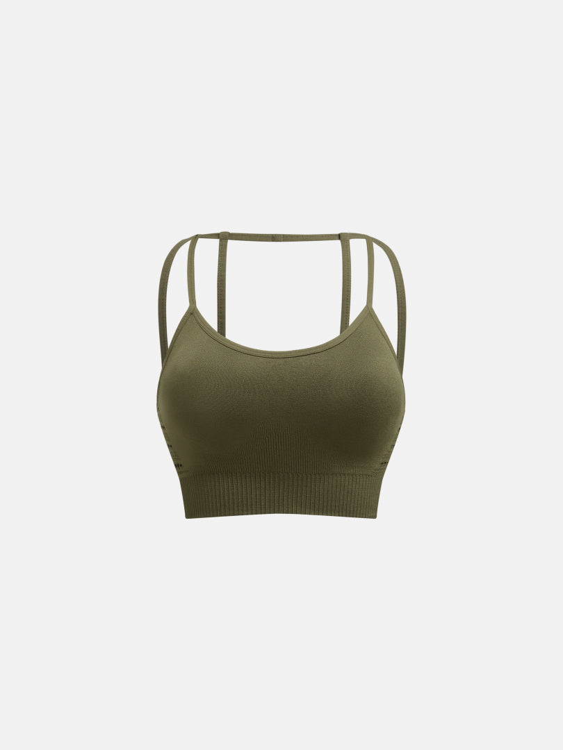 Contrast Stitch Sports Bra 1274062